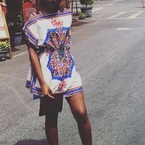 Brightly Patterned blouse/Dress